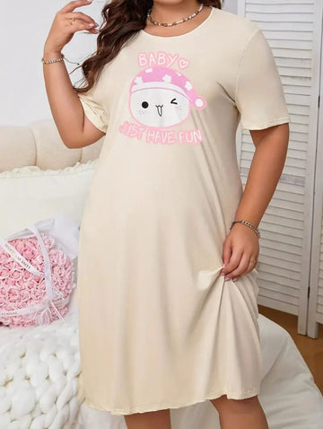 Skin Baby Kitty Print Long Shirt For Women
