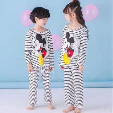 Baby/Baba Black & White linning with Mickey T.Shirt & Trouser