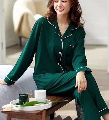 Green Silk Nightwear