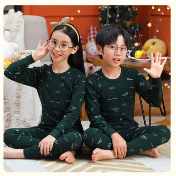 003 Boy/Girl Dark Green Printed T.Shirt & Trouser