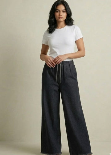 0000 Black Denim Jeans For Her