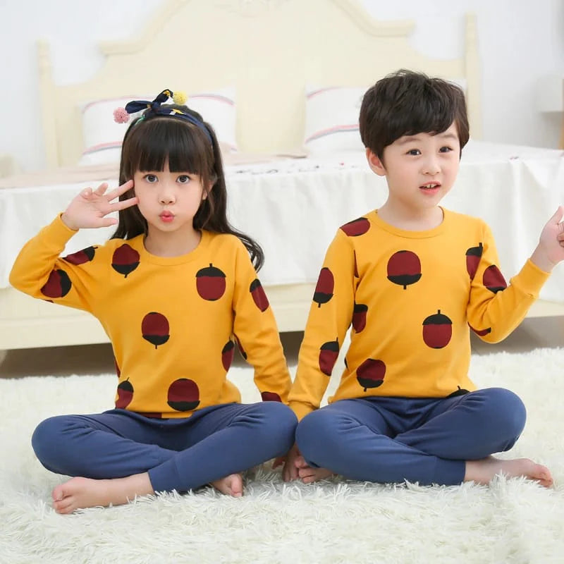 Baby/Baba Yellow Nuts Printed T.Shirt With Trouser