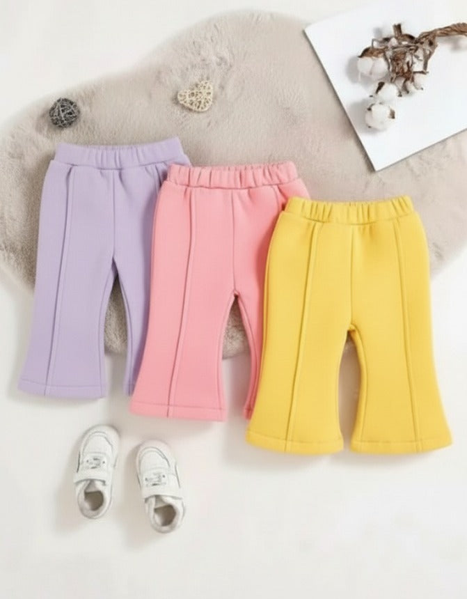 Pack of Three Multi colours Kids Fleece Trousers Color L/P/Y