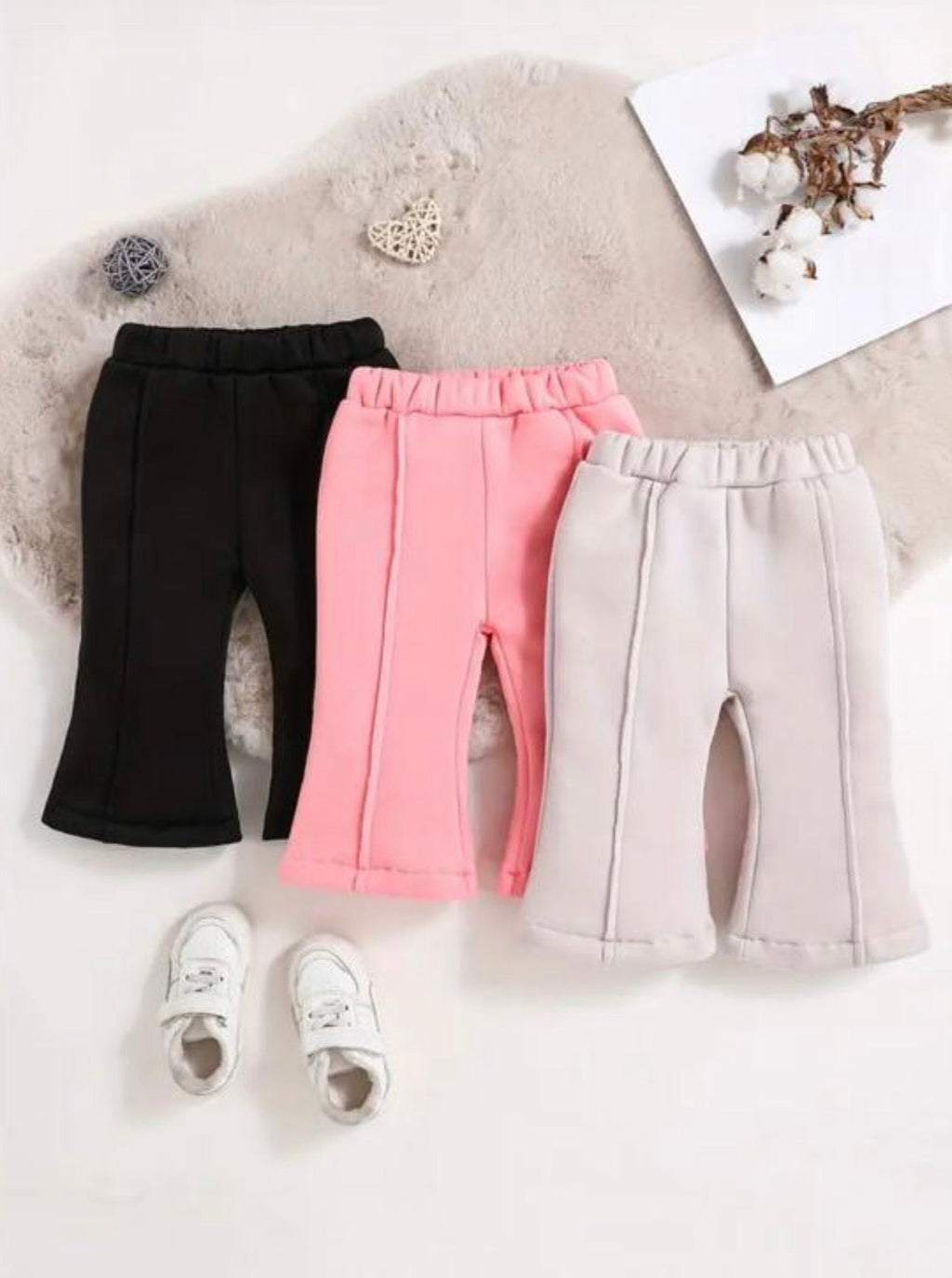 0001 Pack of Three Multi colours Kids Fleece Trousers
