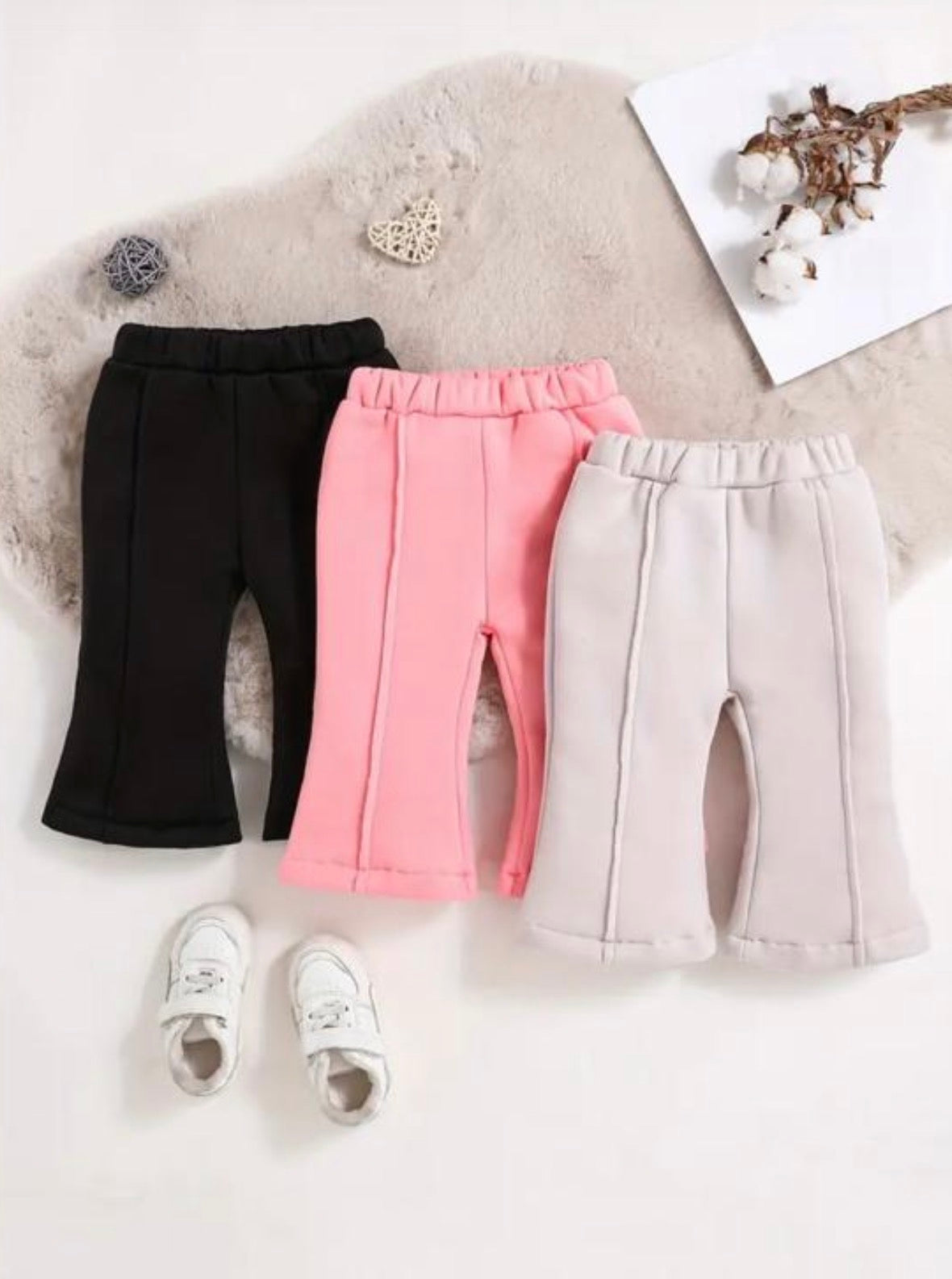 0001 Pack of Three Multi colours Kids Fleece Trousers