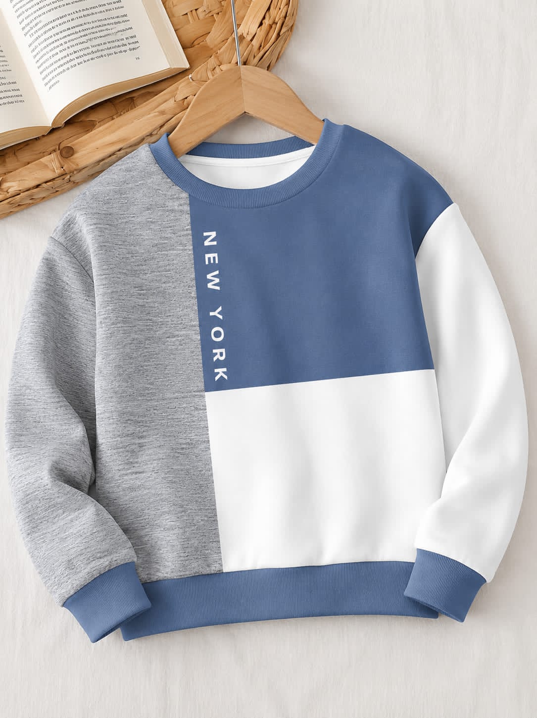 0000 New Colour Block Kids Tracksuit