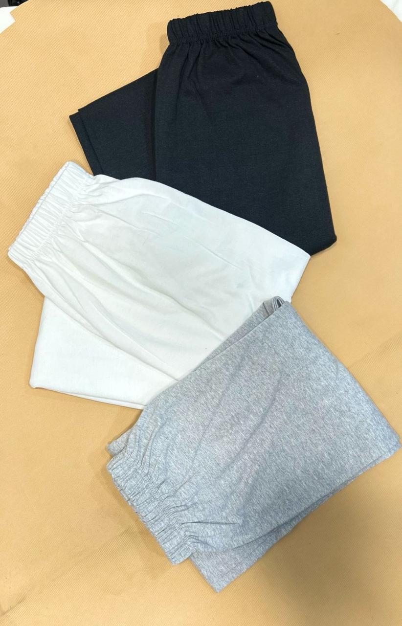 00000 Pack Of 3 Plain Plazzo Style Super Soft